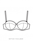 Бюстгальтер балконет Milavitsa (Мілавіца) 11859. Серія "Форма"