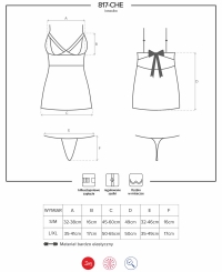 Комплект Obsessive 817-CHE-1 CHEMISE