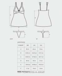 Комплект Obsessive SECRED CHEMISE